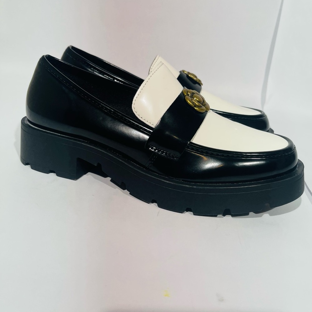 Elegant Black and White Loafers